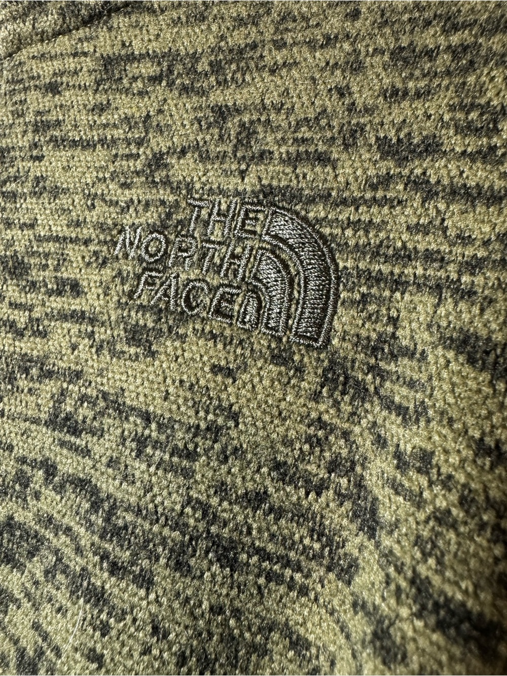 The North Face Olive Green Full-Zip Fleece Jacket - Picture 2 of 6
